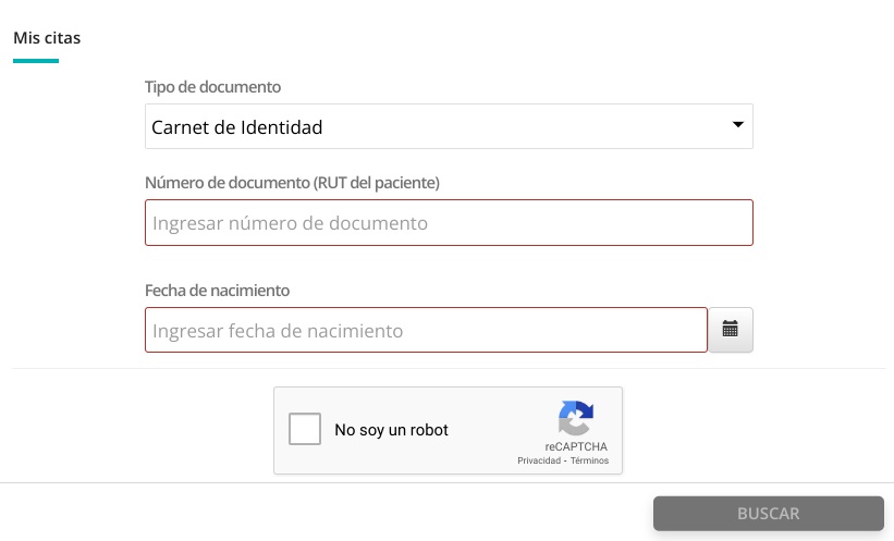 ingresar datos en formulario